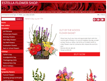Tablet Screenshot of estellaflowershop.com